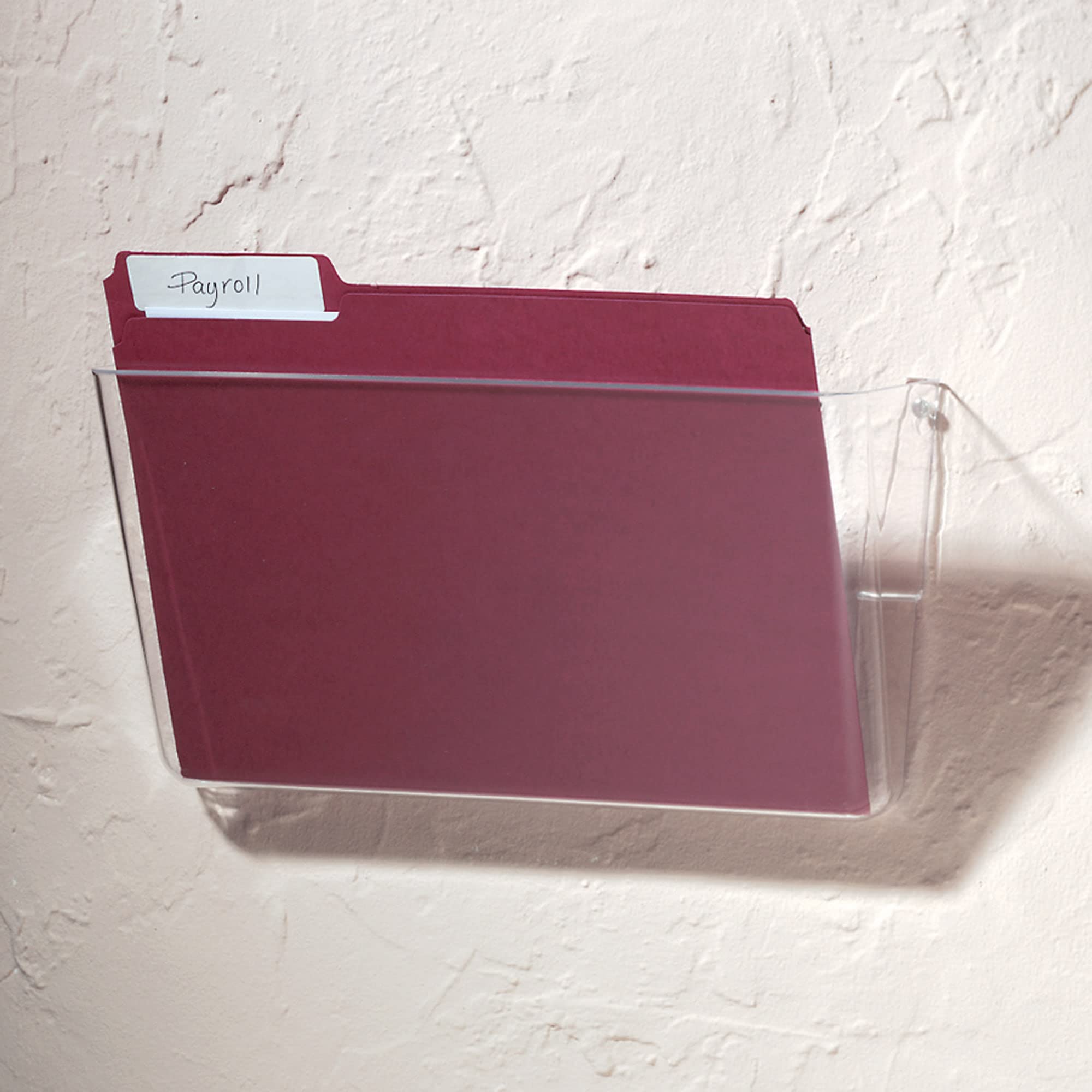 Brenton Studio Single Wall Pocket, Letter Size, Clear, 59770