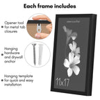 Americanflat 11X17 Picture Frame With Polished Plexiglass - Soho Collection - Gallery Style Deep Molding Frame For Wall Display