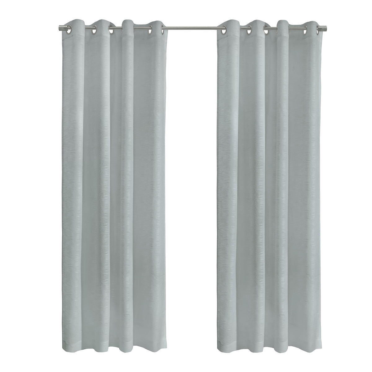 Richmark International Boucle Sheer Grommet Curtain Panel 52 X 108 Light Grey