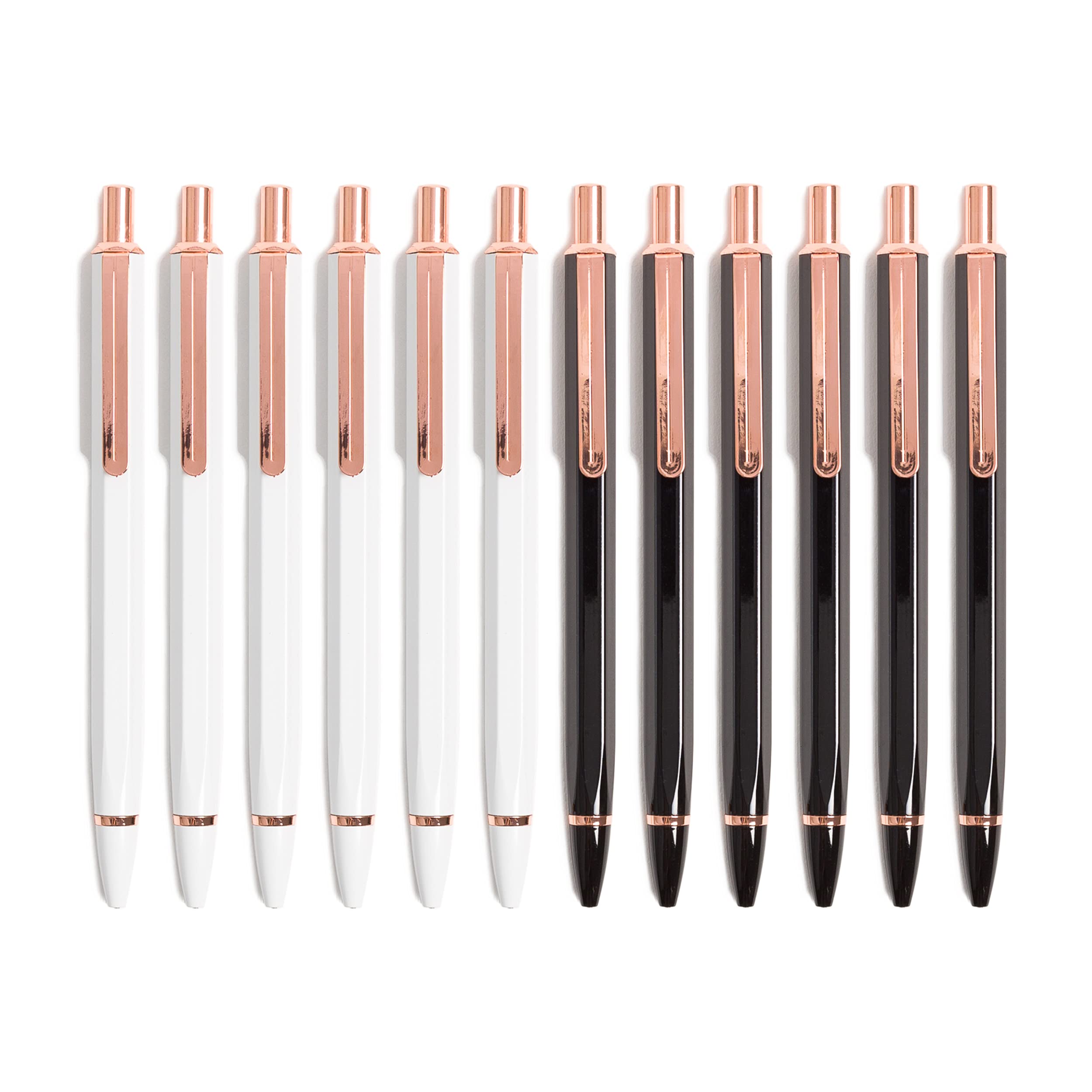 U Brands Cambria High End Mechanical Pencils, Black And White With Rose Gold Accents, Office Supplies, 12 Count