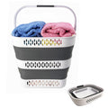 SAMMART 40L (10.5 Gallon) Collapsible Plastic Laundry Basket  Foldable PopUp Storage Container/Organizer  Portable Space Savi