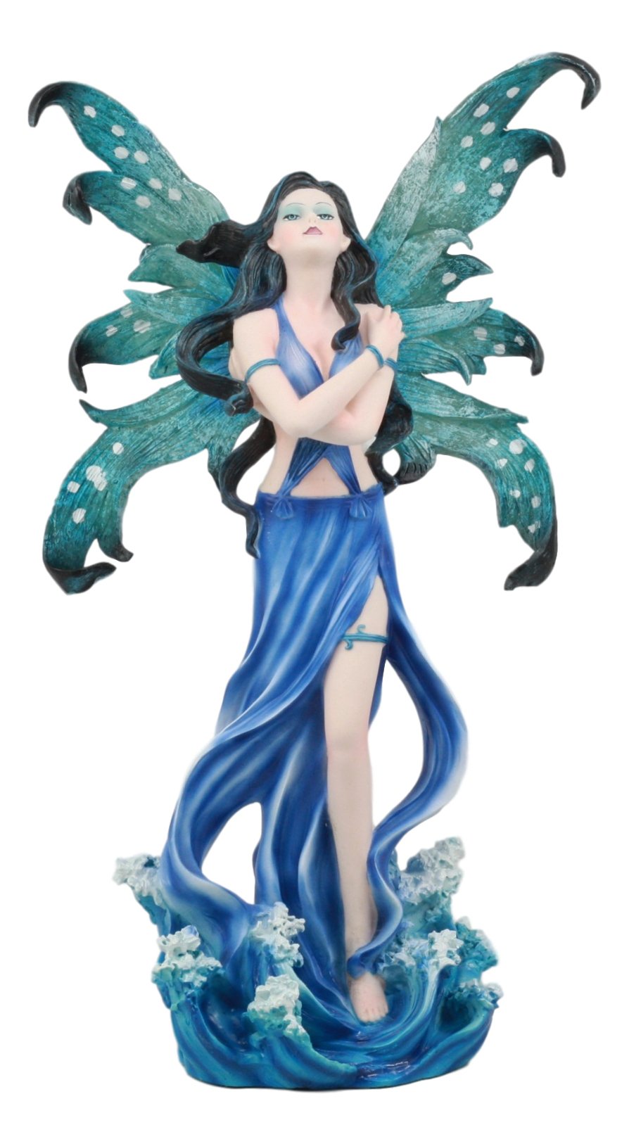 PTC 12 Inch Water Goddess Elemental Fairy Mystical Statue Figurine