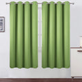 Lemomo Light Green Thermal Blackout Curtains/52 X 72 Inch/Set Of 2 Panels Room Darkening Curtains For Bedroom