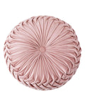 Hlovme Throw Pillow For Couch Decorative 3D Pumpkin Round Velvet Cushion For Sofa Bed Chair Floor 15'X15', Pink