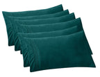 Elegant Comfort 6-Pack Solid Pillowcases 1500 Premium Hotel Quality Microfiber - Smooth Weave, Wrinkle And Fade Resistant, Easy Slip-On, 6-Piece Set, King Pillowcase, Marine Teal