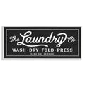 Stupell Industries Vintage Laundry Sign Cursive Typography