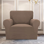 Purefit Stretch Chair Sofa Slipcover – Spandex Jacquard Non Slip Soft Couch Sofa Cover, Washable Furniture Protector With Non Skid Foam And Elastic Bottom For Kids (Chair, Camel)