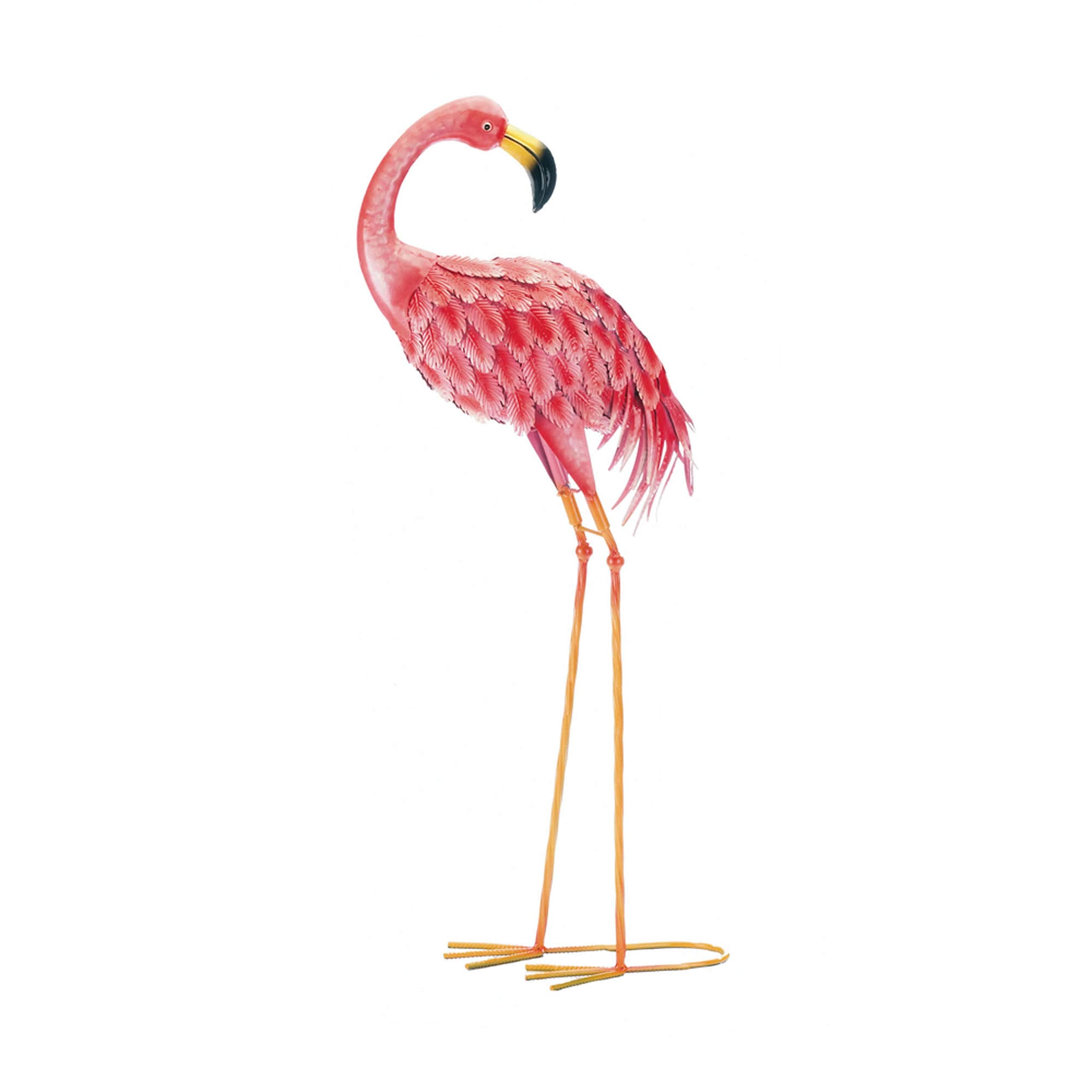 Accent Plus 57074224 Lovely Garden Flamingo Looking Back, Pink