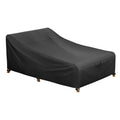 Ibirdie Outdoor Double Wide Chaise Lounge Cover 82L X 57W X 32H Inch Waterproof Patio Furniture Covers Lawn Pool Chair Cover 1 Pack Black
