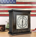 American Furniture Classics Model Clockdw Mantel Clock In Dark Walnut Veneer With Secret Compartment