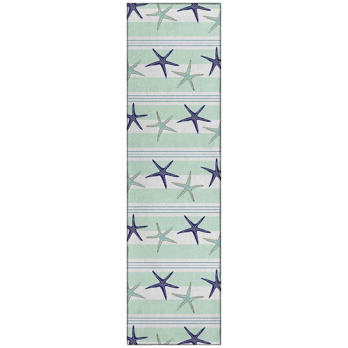 Seabreeze Sz12 Blue Coastal Rug Runner 2' 3" X 7 ' 6"
