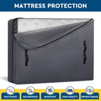 Storageright Mattress Bags For Moving, Cali-King Size - Extra Thick Mattress Cover For Moving With 8 Handles And Zipper, Heavy Duty Mattress Bags For Storage, Reusable Mattress Storage Bag, Moving Bag