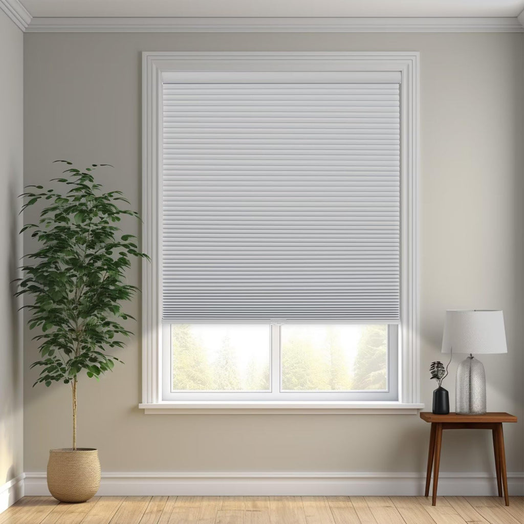 Changshade Cordless Blackout Cellular Shade, Honeycomb Shade With The Diameter Of 1.5 Inch Honeycombs, Room Darkening Pleated Wi