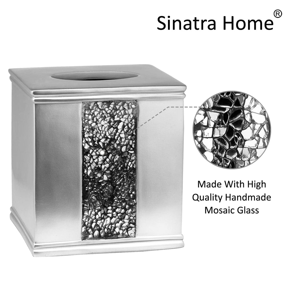 Popular Bath Silver Sinatra, Tissue Box