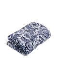Vera Bradley Women'S Oversized Fleece Plush Throw Blanket, Java Navy & White, King