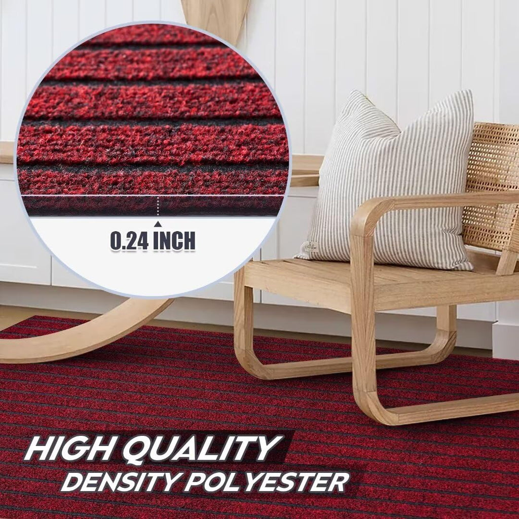 Gotohipi Custom Sizes Runner Rug 3'X6'Indoor Outdoor Utility Carpet,Area Rugs With Non Slip Rubber Backing For Hallway Kitchen E