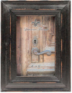 Lawrence Frames 4x6 Weathered Black Wood Picture Frame