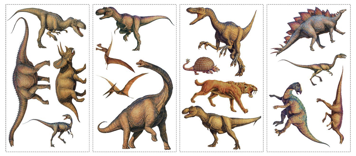 Lifelike Dinosaur Wall Decals