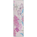 Seabreeze Sz1 Pink Coastal Rug Runner 2' 3" X 7 ' 6"