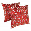 Blazing Needles 20-inch Moroccan Patterned Beaded Velvet Throw Pillow