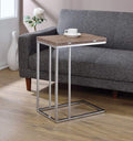 Benzara Side Table, Brown/Silver