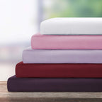 Bysure 6 Pieces Bed Sheets Set(Full, Coral) - Super Soft 1800 Thread Count 100% Microfiber Sheets With Deep Pockets, Wrinkle & F