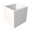 Fern Series Poly Stone Planter 15 Cube in White