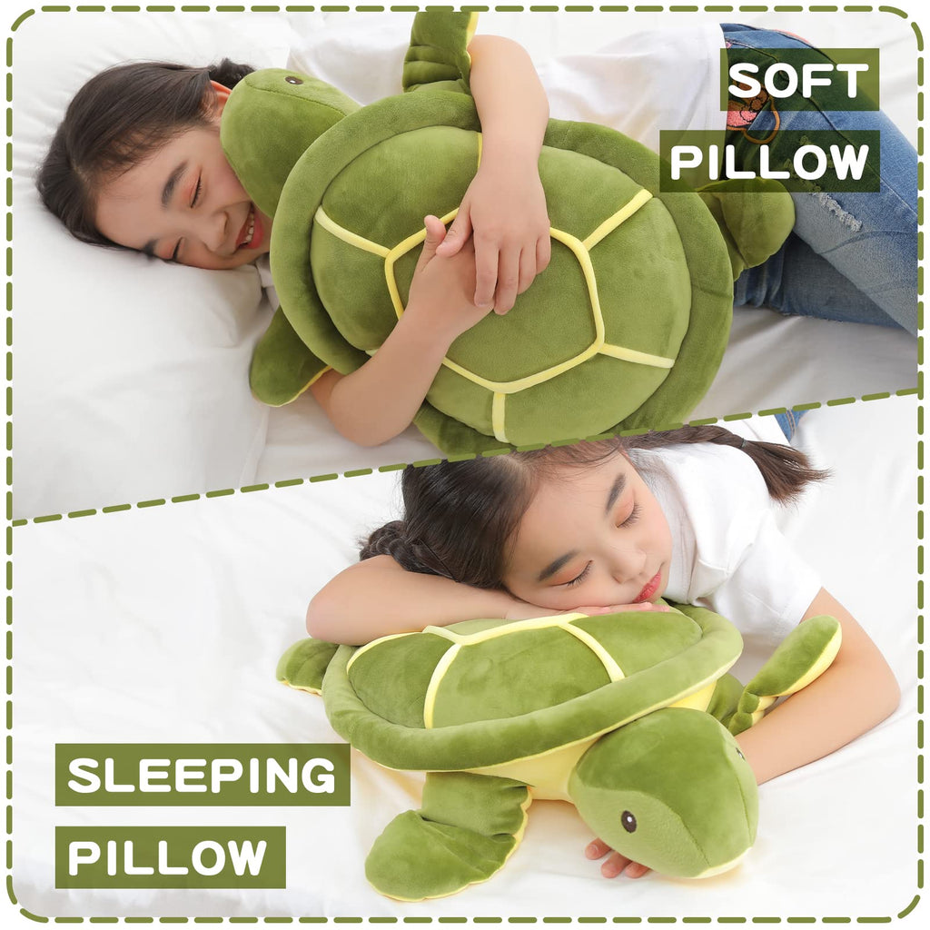 Dalmao 20 Inch Sea Turtle Stuffed Animals Green Soft Plush Toys Hugging Pillows Ocean Plushies,Gifts For Boys, Girls, Girlfriend