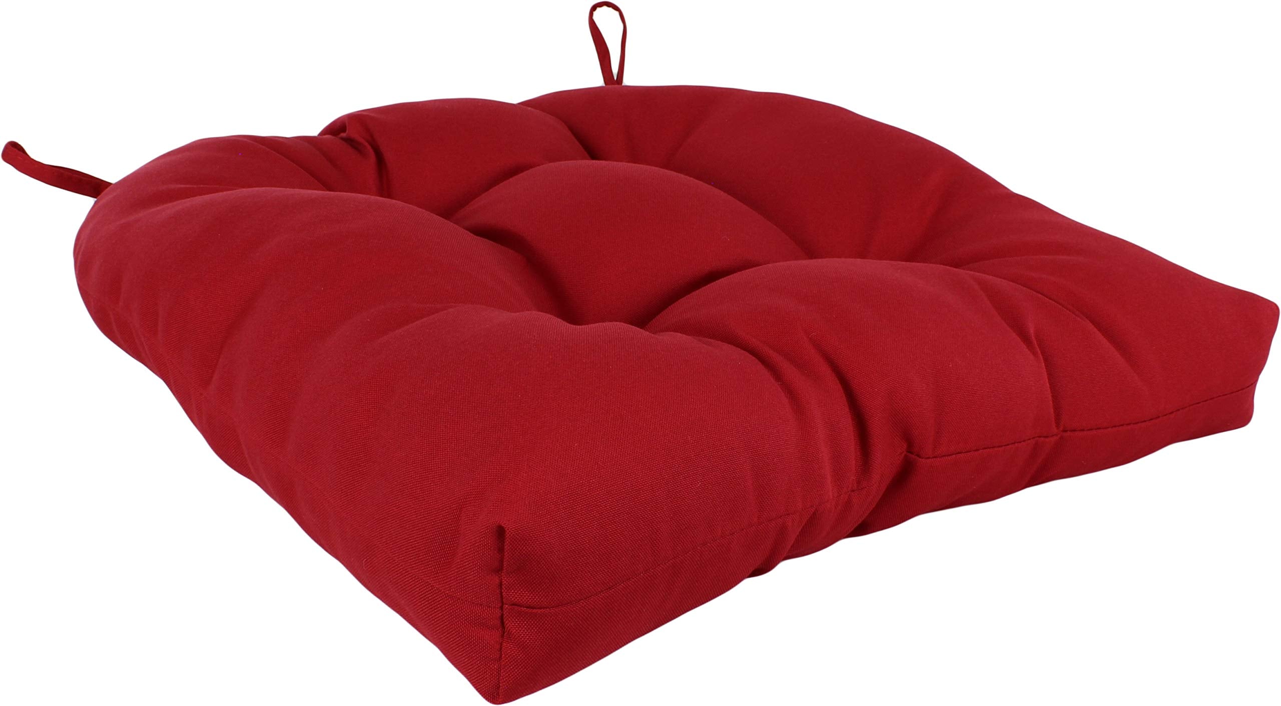 College Covers Everything Comfy Indoor/Outdoor Seat Patio D Cushion, 1 Count (Pack Of 1), Red