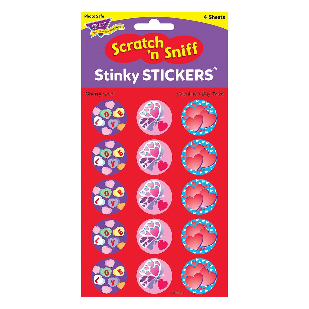 Trend Enterprises, Inc. Valentine'S Day/Cherry Stinky Stickers, 60 Ct.