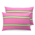 Huesland By Ahmedabad Cotton 144 Tc Cotton Pillow Case Covers Set Of 2  Pink & Green