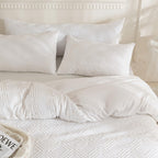 Jellymoni 1 Pack White Body Pillowcase, Soft Microfiber Grid Tufted Pillow Covers With Envelope Closure (Pillows Are Not Include