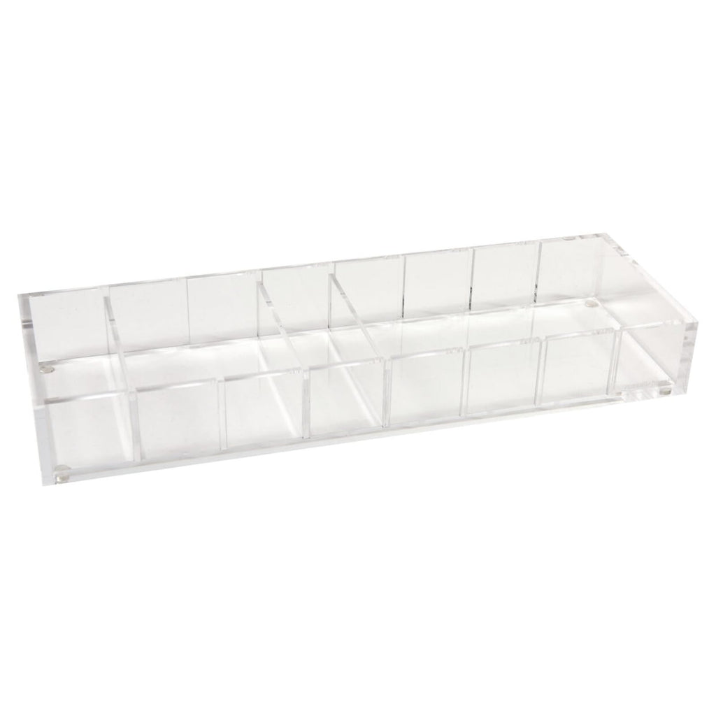 Russell+Hazel Acrylic Compartment Bloc, 12    X 4   , 3 Moveable Dividers, 1 Count, 98141