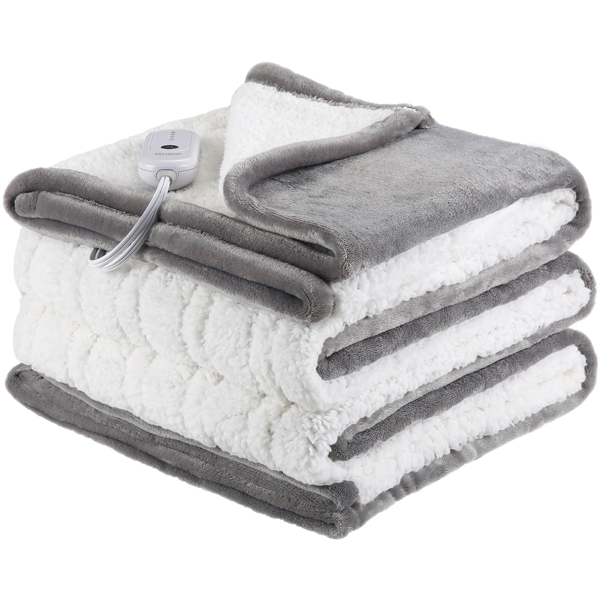 Estingo Electric Blanket Twin Size  62inchX84inch Twin Heated Blanket With 5 Heating Levels, Heating Blanket With 10H Autooff Overhe