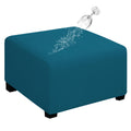 Easy-Going 100% Dual Waterproof Stretch Ottoman Cover 40x40x15inch Square Folding Storage Stool Furniture Protector Soft Slipcov