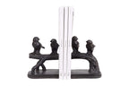 Creative Co-Op Resin Birds On A Branch Shaped Bookends (Set Of 2 Pieces)