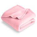 Bare Home Polar Fleece Blanket - King Blanket - Light Pink - Warm & Cozy - Premium Fleece Blanket - Blanket for Bed, Sofa, Campi