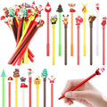 Sannix 20 Pcs Christmas Pens Bulk Cartoon Gel Ink Rollerball Pen For Kids Christmas Gift School Home Supplies Xmas Party Favor G