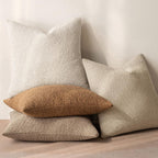 Miulee 18X18 Inch Decorative Pillow Covers For Couch Bed Set Of 2 Textured Boucle Neutral Throw Pillows Khaki Accent Solid Cushion Pillowcase Cozy Soft Chair Sofa Livingroom Home Decor
