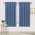 Dwcn Blackout Curtains For Living Room Thermal Insulated, Energy Saving & Noise Reducing Bedroom Curtains, Dusty Blue, W 70X L 7