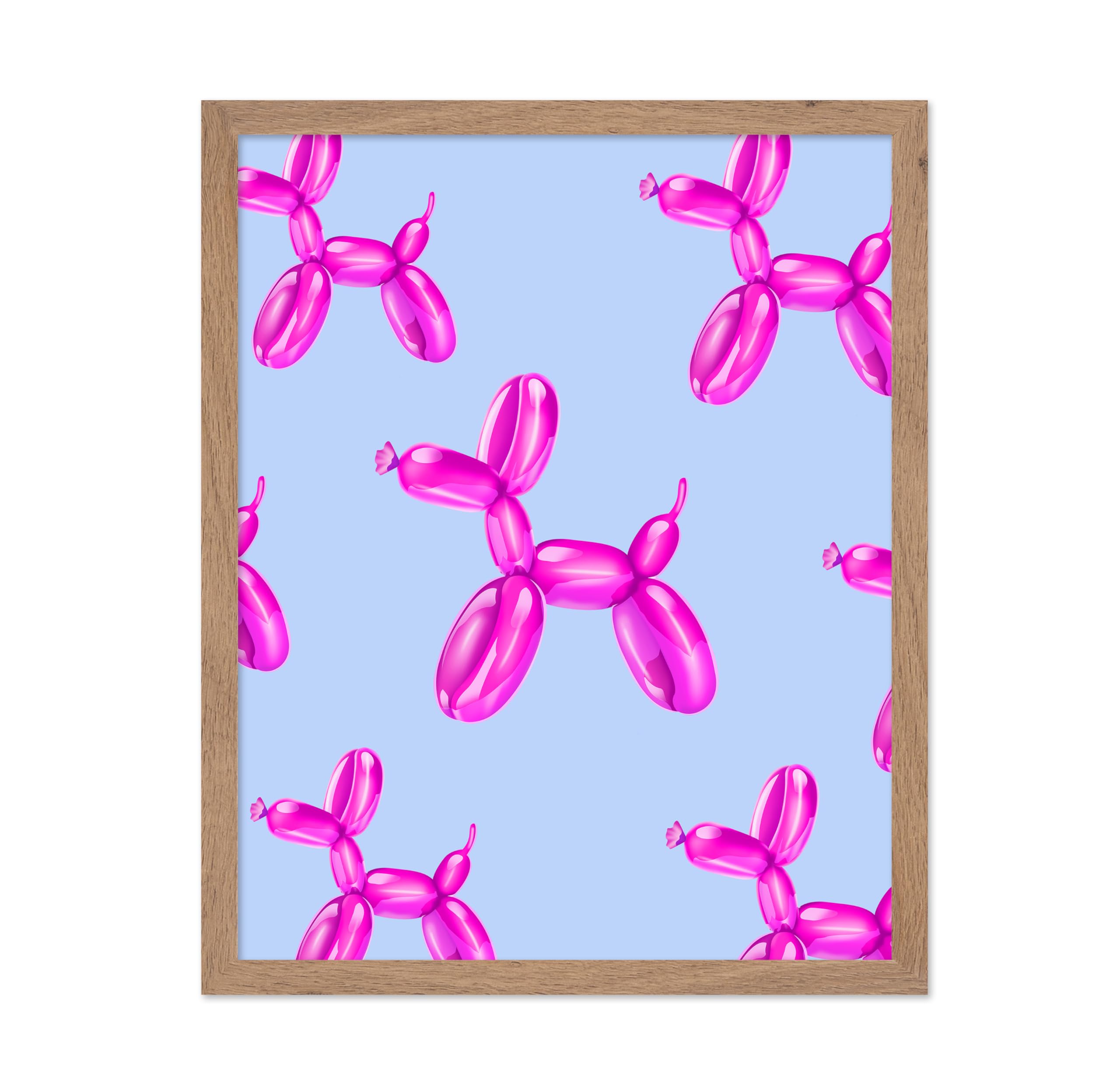 Poster Master Balloon Dog Poster - Pink Balloon Dog Print - Balloon Art - Pop Art - Modern Art - Trendy Art - Gift for Men & Wom