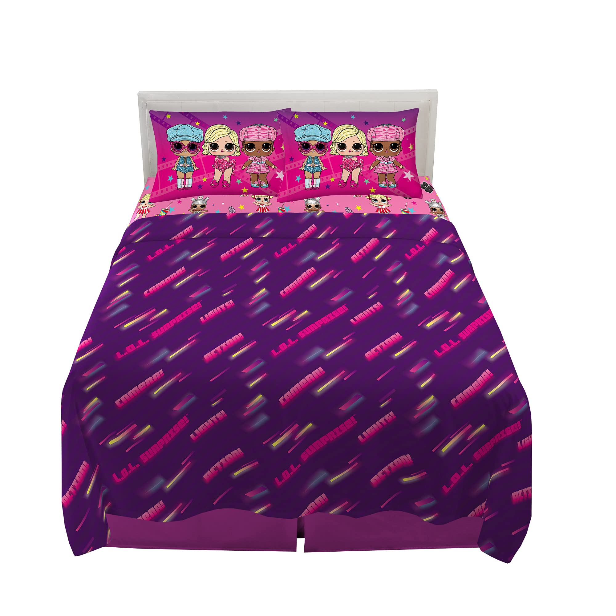 Franco Kids Bedding Super Soft Microfiber Sheet Set, Full, Lol Surprise