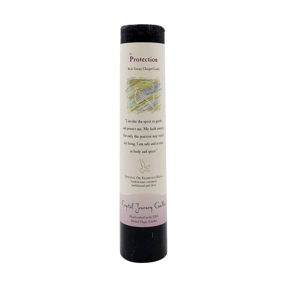 CRYSTAL JOURNEY Candle Pillar-Protection, 1 EA