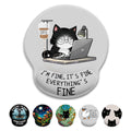 Limkrian Cat Ergonomic Mouse Pad With Wrist Rest, Gaming Mouse Pad With Wrist Support, Funny Mouse Pads For Desk, Computer Mouse