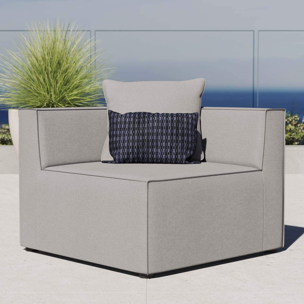 Modway Eei-4210-Gry Saybrook Patio Corner Chair In Gray 34.5 X 34.5 X 25.5