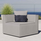 Modway Eei-4210-Gry Saybrook Patio Corner Chair In Gray 34.5 X 34.5 X 25.5