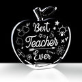 Apple Shape Teacher Appreciation Gifts For Women Thank You Teacher Gift For Back To School First Day Of School Graduation Best T