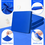 Newwiee 8Pcs Patio Stretch Sofa Cushion Cover Outdoor Cushion Cover Replacement Patio Furniture Cushions Couch Slipcovers Chair Seat Cover Soft Flexibility Protector (Royal Blue,Waterproof Pure)