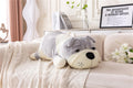 Stuffed Bulldog Jumbo Stuffed Animals Giant Dog Plush Toys For Boys Girls Kids Valentines Dog Stuffed Animal Gray 17.7In/45Cm