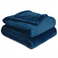 Effortless Bedding Oversized Plush Semi-Fitted Bed Blanket (California King, Sand Shell)